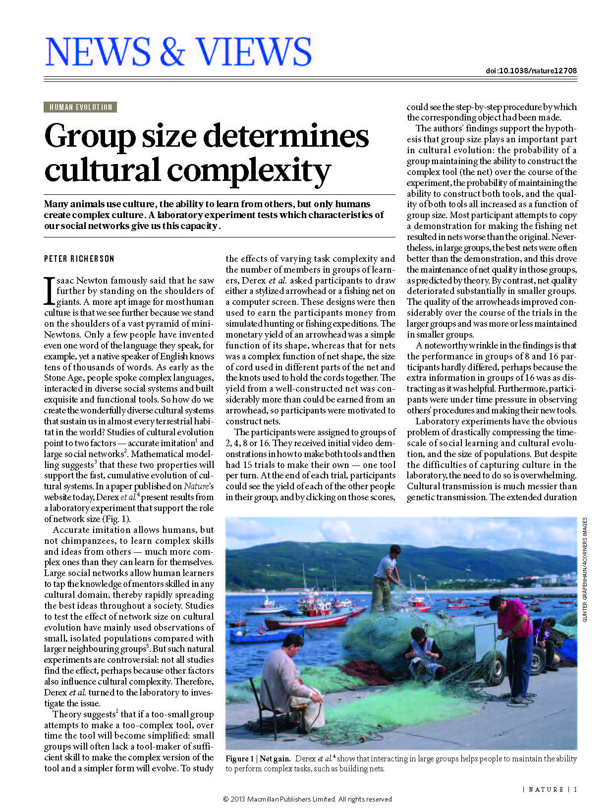 Image de l'article Group size determines cultural complexity